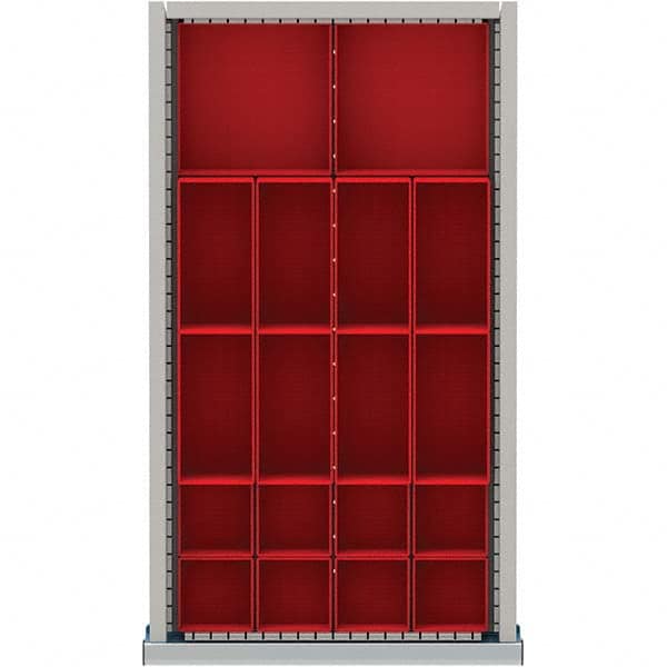LISTA - 18-Compartment Drawer Divider Layout for 2.17" High Drawers - Exact Tool & Supply