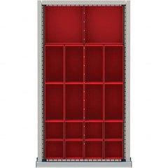 LISTA - 18-Compartment Drawer Divider Layout for 2.17" High Drawers - Exact Tool & Supply
