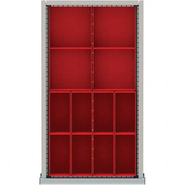 LISTA - 12-Compartment Drawer Divider Layout for 3.15" High Drawers - Exact Tool & Supply