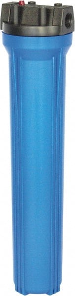 Value Collection - 3/4 Inch Pipe, FNPT x FNPT End Connections, 2-1/2 Cartridge Outside Diamerter, 20 Inch Long Cartridge, 22.5 Inch Long, Cartridge Filter Housing without Cartridge - Exact Tool & Supply