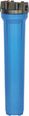 Value Collection - 3/4 Inch Pipe, FNPT x FNPT End Connections, 2-1/2 Cartridge Outside Diamerter, 20 Inch Long Cartridge, 22.5 Inch Long, Cartridge Filter Housing without Cartridge - Exact Tool & Supply