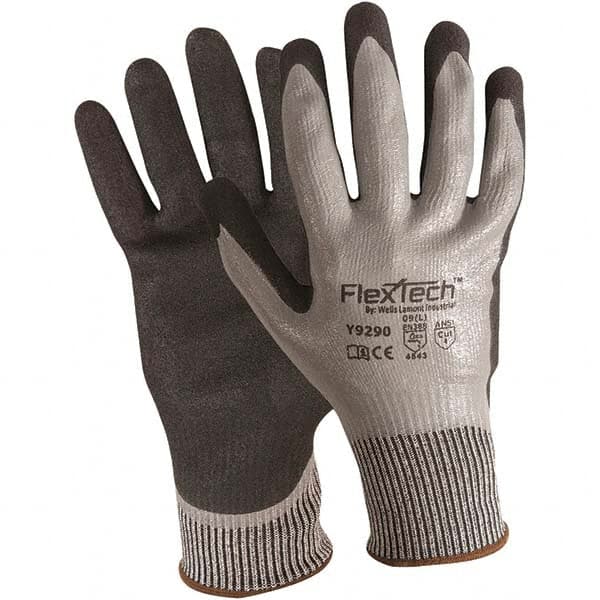Wells Lamont - Size XL (10), ANSI Cut Lvl 4, Puncture Lvl 4, Abrasion Lvl 4, Rubber Coated Cut & Puncture Resistant Gloves - Exact Tool & Supply