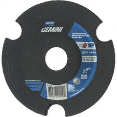Norton - 36 Grit, 4-1/2" Wheel Diam, 1/8" Wheel Thickness, 7/8" Arbor Hole, Type 29 Depressed Center Wheel - Aluminum Oxide - Exact Tool & Supply