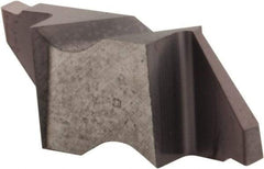 Hertel - 094IG Grade HC225, 2.39mm Cutting Width Carbide Grooving Insert - 0.11" Max Depth of Cut, Left Hand, .005 to .010" Corner Radius, TiAlN Finish - Exact Tool & Supply