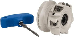 Iscar - 6 Inserts, 2-1/2" Cut Diam, 1" Arbor Diam, 0.492" Max Depth of Cut, Indexable Square-Shoulder Face Mill - 0/90° Lead Angle, 1-3/4" High, T490 LN.T 1306 Insert Compatibility, Through Coolant, Series Helitang - Exact Tool & Supply