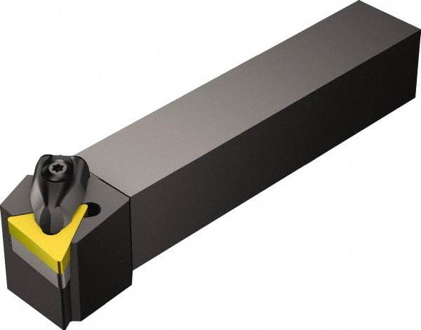 Sandvik Coromant - DTFNR/L, Left Hand Cut, -1° Lead Angle, 32mm Shank Height x 25mm Shank Width, Negative Rake Indexable Turning Toolholder - 170mm OAL, TNMG 16 04 08, TNMG 332 Insert Compatibility, Series T-Max P - Exact Tool & Supply