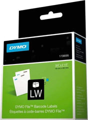 Dymo - 2-1/2" Long, White Label Printer Cartridge - For DYMO LabelWriter Printers - Exact Tool & Supply