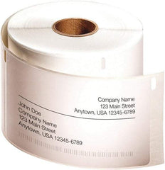 Dymo - 4" Long, White Label Printer Cartridge - For DYMO LabelWriter Printers - Exact Tool & Supply
