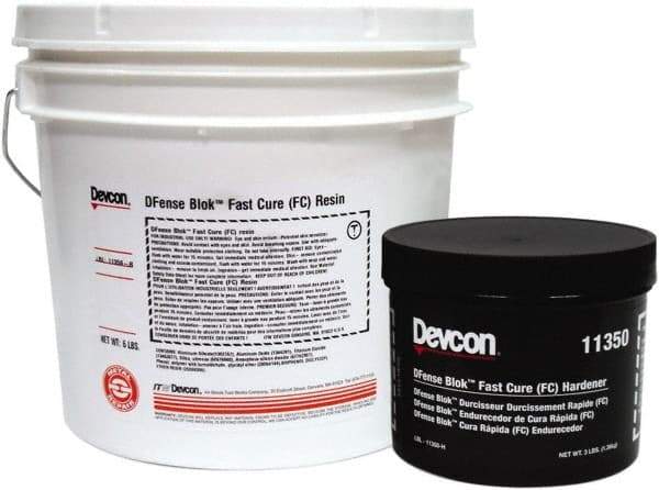 Devcon - 9 Lb Pail Two Part Epoxy - 15 min Working Time, 2,764 psi Shear Strength - Exact Tool & Supply
