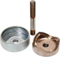 Greenlee - 3.539 Inch Hole Diameter x 3 Inch Hole Length x Round, Knockout Punch Unit - Battery and Hydraulic Operated, 10 Gauge Max in Mild Steel - Exact Tool & Supply
