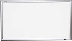 Ability One - 2" High x 40" Wide Porcelain on Steel Magnetic Marker Board - Porcelain, 64" Deep - Exact Tool & Supply