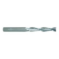 1 Dia. x 6 Overall Length 2-Flute Square End Solid Carbide SE End Mill-Round Shank-Center Cut-Uncoated - Exact Tool & Supply