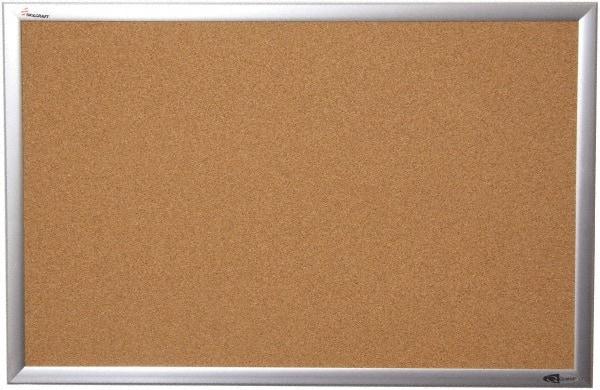 Ability One - 36" Wide x 2" High Self-Heal Cork Bulletin Board - Natural (Color) - Exact Tool & Supply