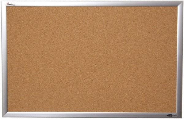 Ability One - 26" Wide x 2" High Self-Heal Cork Bulletin Board - Natural (Color) - Exact Tool & Supply