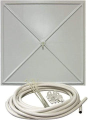 InBrella - 2' Diam, Square Pannel Leak Diverter - 2' Long x 2' Wide, White - Exact Tool & Supply