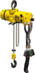 Ingersoll-Rand - 275 Lb Load Limit, 10' Max Height Air Chain Hoist - 32 SCFM at 90 PSI, 43 FPM Lift Speed, 11-1/2" Min Headroom, Pendant Control - Exact Tool & Supply