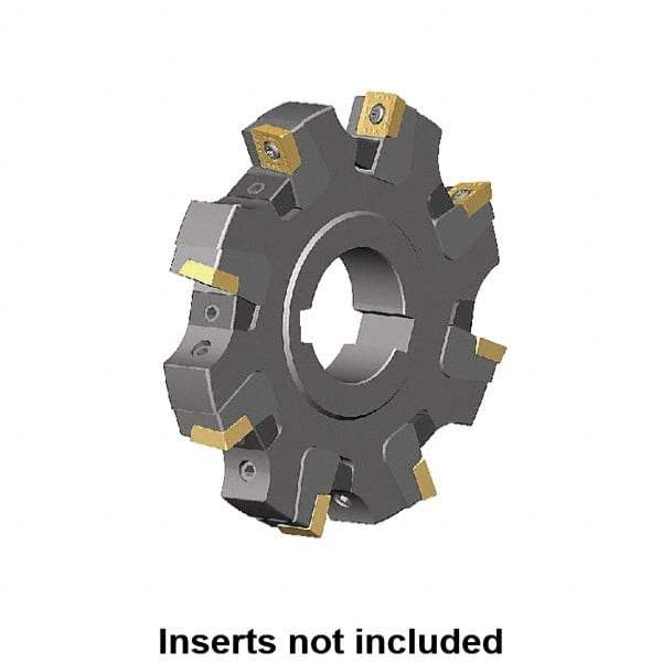Kennametal - Arbor Hole Connection, 0.461" Cutting Width, 2.0276" Depth of Cut, 160mm Cutter Diam, 1.5748" Hole Diam, 10 Tooth Indexable Slotting Cutter - KSSM Toolholder, SD.T 1204.. Insert, Right Hand Cutting Direction - Exact Tool & Supply