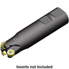 Kennametal - 32mm Cutting Diam, 32mm Shank Diam, 1.26" Max Depth of Cut, Straight Shank Indexable Copy End Mill - 3 Inserts, RN.J 1204M0.. Insert, KDR Toolholder, Through Coolant - Exact Tool & Supply