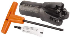 Kennametal - 2" Cutting Diam, 1-1/4" Shank Diam, 2" Max Depth of Cut, Straight Shank Indexable Copy End Mill - 3 Inserts, RCG. 64.. Insert, BMD Toolholder - Exact Tool & Supply