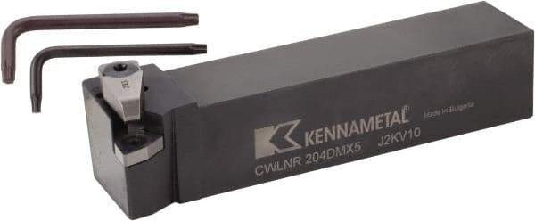 Kennametal - CWLN-MX, Right Hand Cut, -5° Lead Angle, 32mm Shank Height x 25mm Shank Width, Negative Rake Indexable Turning Toolholder - 170mm OAL, WN..0807.. Insert Compatibility, Series MTS - Exact Tool & Supply