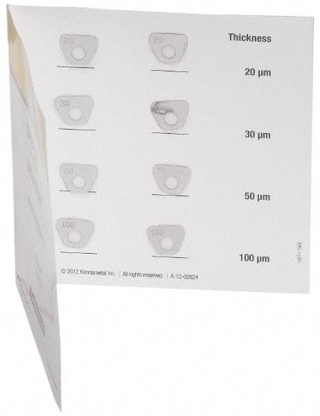 Kennametal - Drilling Shim for Indexables - Neutral Cut - Exact Tool & Supply