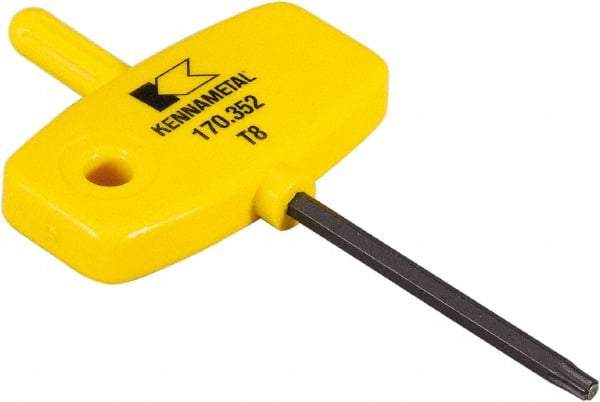 Kennametal - T8 Torx Drive, Driver for Indexable Modular Drills - KSEM Plus Series - Exact Tool & Supply