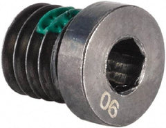 Kennametal - Coolant Lock Screw for Indexable End Mills - M4x0.7 Thread, For Use with Rotary Coolant Adapters - Exact Tool & Supply