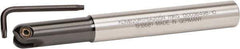 Kennametal - 32mm Cut Diam, 16mm Max Depth of Cut, 32mm Shank Diam, 175mm OAL, Indexable Ball Nose End Mill - 56mm Head Length, Straight Shank, KDMB Toolholder, KDMB 32.. Insert - Exact Tool & Supply
