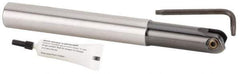Kennametal - 20mm Cut Diam, 10mm Max Depth of Cut, 20mm Shank Diam, 175mm OAL, Indexable Ball Nose End Mill - 61mm Head Length, Straight Shank, KDMB Toolholder, KDMB 20.. Insert - Exact Tool & Supply