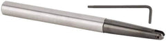 Kennametal - 8mm Cut Diam, 4mm Max Depth of Cut, 8mm Shank Diam, 140mm OAL, Indexable Ball Nose End Mill - 48.5mm Head Length, Straight Shank, KDMB Toolholder, KDMB 08.. Insert - Exact Tool & Supply