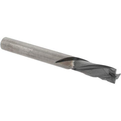 Kennametal - 1/4" Cutting Diam x 3/4" Length of Cut, 3 Flute, Compression Spiral Router Bit - Diamond Coated, Right Hand Cut, Solid Carbide, 2-1/2" OAL x 1/4" Shank Diam, Double Edge, 25° Helix Angle - Exact Tool & Supply