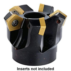 Kennametal - 125mm Cut Diam, 40mm Arbor Hole, 5.5mm Max Depth of Cut, 54° Indexable Chamfer & Angle Face Mill - 8 Inserts, PD.X 1204... Insert, 8 Flutes, Series KMS - Exact Tool & Supply