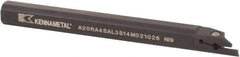 Kennametal - A4SS, Internal, Left Hand, 14mm Max Depth of Cut, 3mm Min Groove Width, Indexable Grooving Tool Holder - A4G0300M3SP04B Insert Compatibility, 63/64" Shank Width, 201.45mm OAL, Through Coolant - Exact Tool & Supply