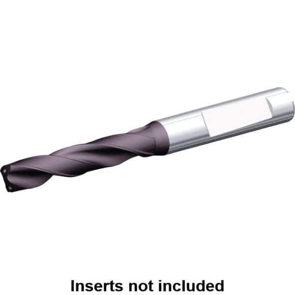 Kennametal - 3mm 140° Solid Carbide Jobber Drill - Multilayer TiAlN Finish, Right Hand Cut, Spiral Flute, Whistle Notch Shank, 66mm OAL, Standard Point - Exact Tool & Supply