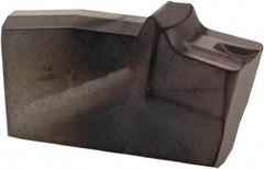 Kennametal - 0300G DF Grade KCU25, 3mm Cutting Width Carbide Grooving Insert - 3.51mm Max Depth of Cut, Neutral, 0.41mm Corner Radius, AlTiN Finish - Exact Tool & Supply