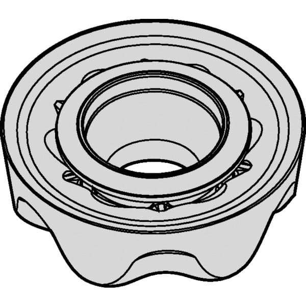 Kennametal - RCGX2006M0 Grade KC725M Carbide Milling Insert - TiN/TiCN/TiN Finish, 1/4" Thick, 20mm Inscribed Circle - Exact Tool & Supply