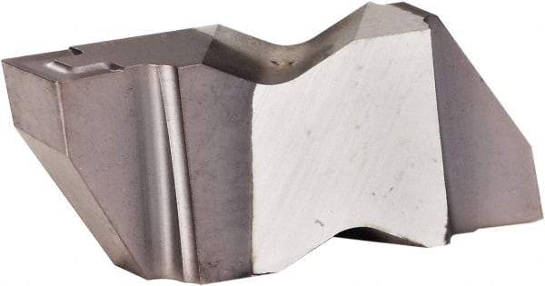 Kennametal - 3M425NG K Grade KCU10, 4.24mm Cutting Width Carbide Grooving Insert - 3.81mm Max Depth of Cut, Right Hand, 0.32mm Corner Radius, AlTiN Finish - Exact Tool & Supply