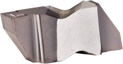 Kennametal - 3M425NG K Grade KCU10, 4.24mm Cutting Width Carbide Grooving Insert - 3.81mm Max Depth of Cut, Right Hand, 0.32mm Corner Radius, AlTiN Finish - Exact Tool & Supply