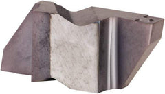 Kennametal - 4M400NG K Grade KCU25, 4mm Cutting Width Carbide Grooving Insert - 6.35mm Max Depth of Cut, Right Hand, 0.57mm Corner Radius, AlTiN Finish - Exact Tool & Supply