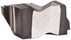 Kennametal - 3M120NG K Grade KCU10, 1.2mm Cutting Width Carbide Grooving Insert - 1.91mm Max Depth of Cut, Left Hand, 0.19mm Corner Radius, AlTiN Finish - Exact Tool & Supply