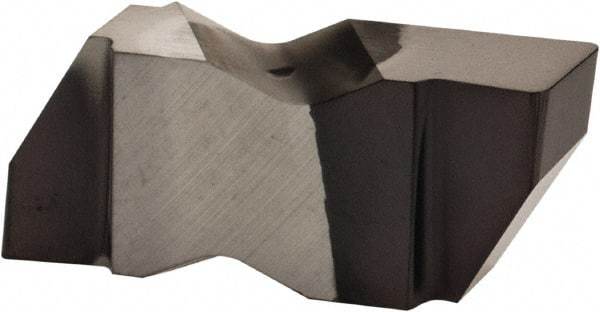 Kennametal - 3189NG Grade KCU10, 4.8mm Cutting Width Carbide Grooving Insert - 3.81mm Max Depth of Cut, Right Hand, 0.57mm Corner Radius, AlTiN Finish - Exact Tool & Supply