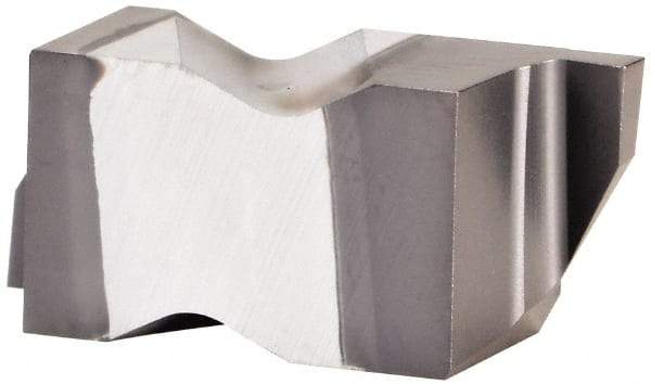 Kennametal - 3047NG Grade KCU25, 1.19mm Cutting Width Carbide Grooving Insert - 1.91mm Max Depth of Cut, Right Hand, 0.19mm Corner Radius, AlTiN Finish - Exact Tool & Supply