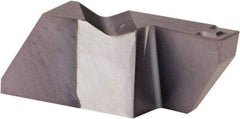 Kennametal - 4189NFD K Grade KCU25, 4.8mm Cutting Width Carbide Grooving Insert - 9.53mm Max Depth of Cut, Right Hand, 0.57mm Corner Radius, AlTiN Finish - Exact Tool & Supply