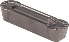 Kennametal - 0805R GMN Grade KCU25, 8.05mm Cutting Width Carbide Grooving Insert - 6.5mm Max Depth of Cut, Neutral, 4.03mm Corner Radius, AlTiN Finish - Exact Tool & Supply