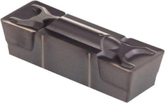 Kennametal - 1005G GMN Grade KCP10, 10.05mm Cutting Width Carbide Grooving Insert - 8.1mm Max Depth of Cut, Neutral, 0.79mm Corner Radius, TiCN/Al2O3 Finish - Exact Tool & Supply