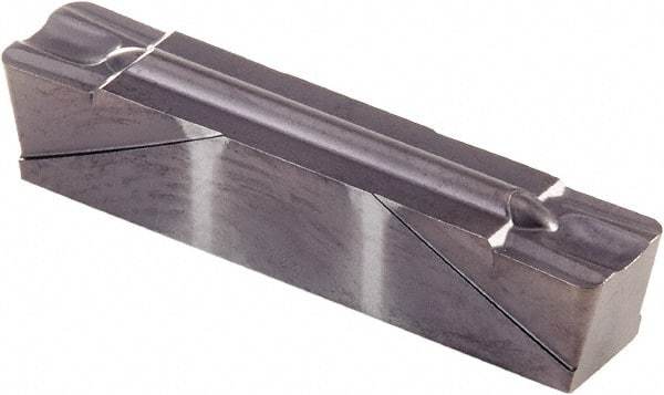 Kennametal - 020A4 GMN Grade KCU25, 0.0807" Cutting Width Carbide Grooving Insert - 0.069" Max Depth of Cut, Neutral, 0.042" Corner Radius, AlTiN Finish - Exact Tool & Supply