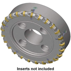 Kennametal - 88.7mm Cut Diam, 27mm Arbor Hole, 8mm Max Depth of Cut, 30° Indexable Chamfer & Angle Face Mill - 8 Inserts, HNG. 0905... Insert, Right Hand Cut, 8 Flutes, Series HexaCut - Exact Tool & Supply