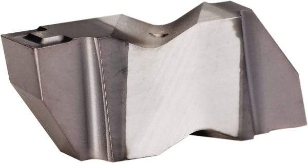 Kennametal - 3M450NG K Grade KCU25, 4.5mm Cutting Width Carbide Grooving Insert - 3.81mm Max Depth of Cut, Left Hand, 0.32mm Corner Radius, AlTiN Finish - Exact Tool & Supply