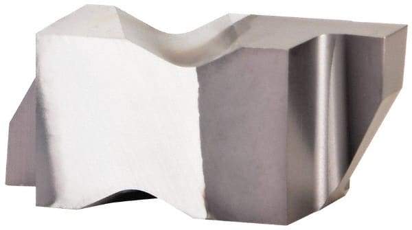 Kennametal - 3088NG Grade KCU25, 2.24mm Cutting Width Carbide Grooving Insert - 2.39mm Max Depth of Cut, Right Hand, 0.19mm Corner Radius, AlTiN Finish - Exact Tool & Supply