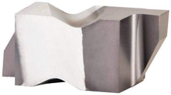 Kennametal - 3088NG Grade KCU25, 2.24mm Cutting Width Carbide Grooving Insert - 2.39mm Max Depth of Cut, Right Hand, 0.19mm Corner Radius, AlTiN Finish - Exact Tool & Supply